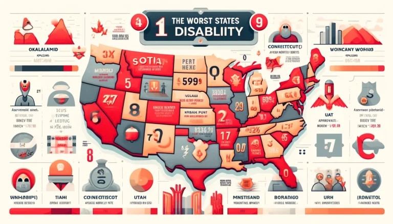 Top 10 Worst States for Disability Benefits