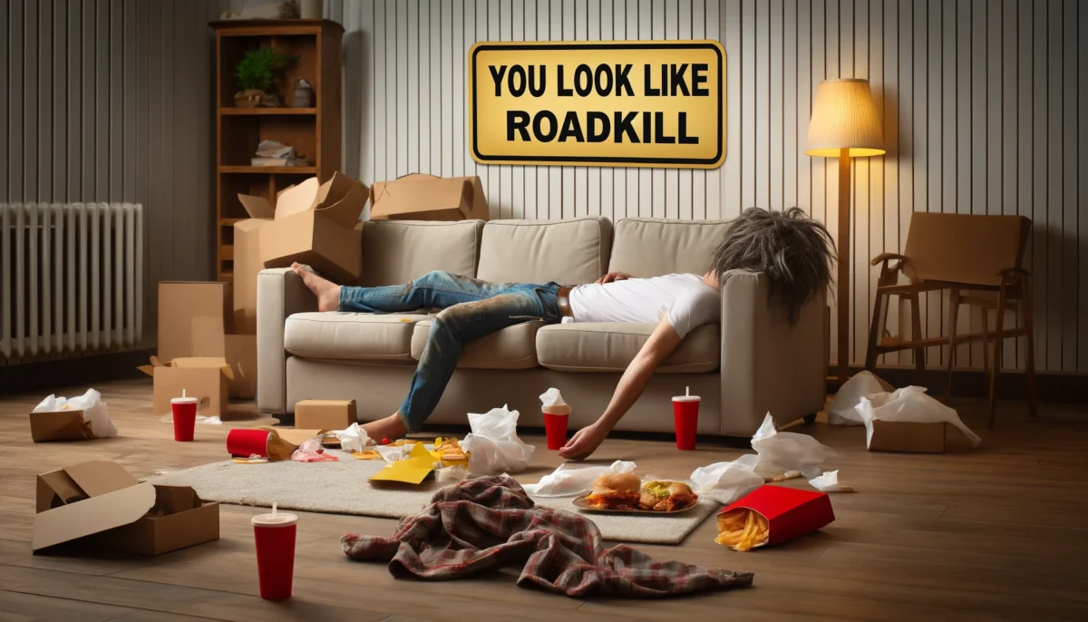 You look like roadkill
